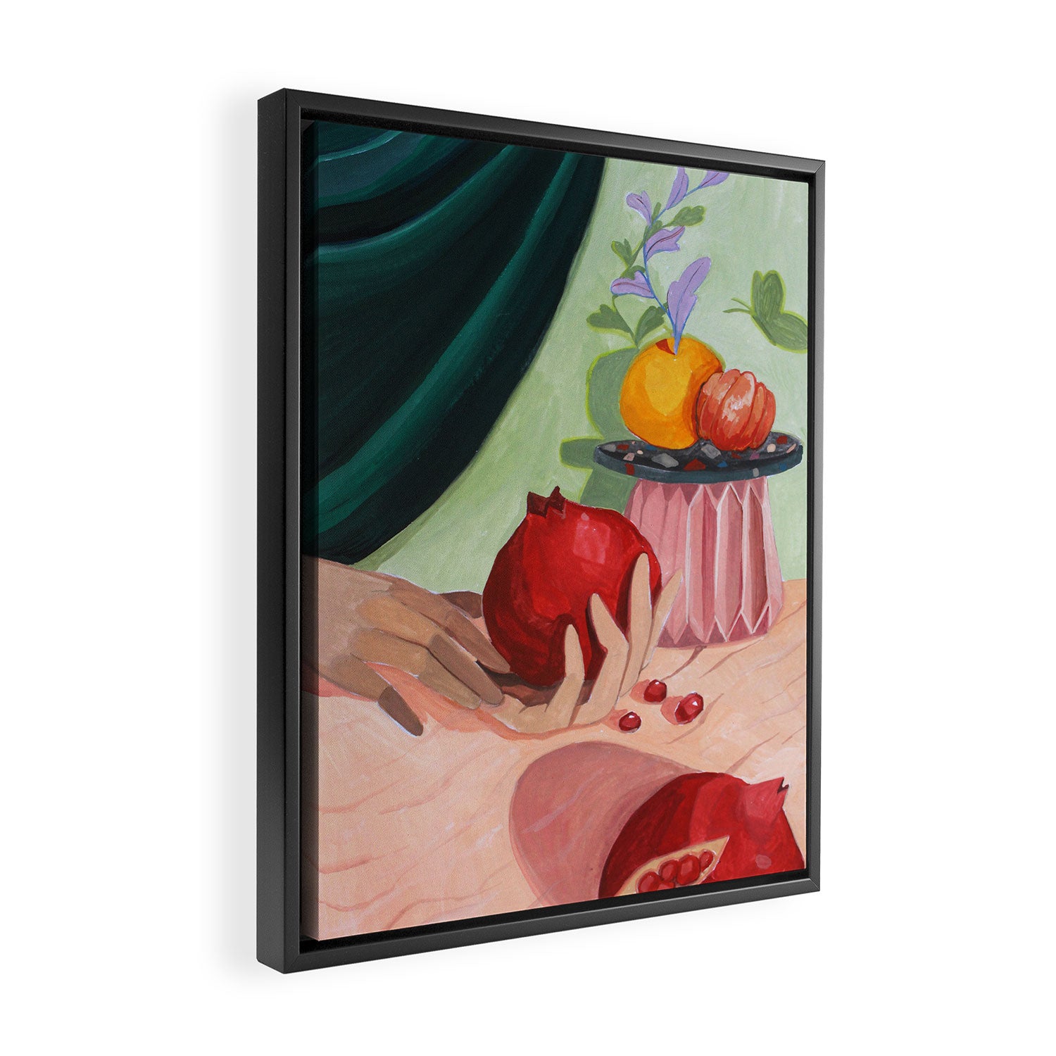 Pomegranate Framed Canvas Print Gallery Image 2