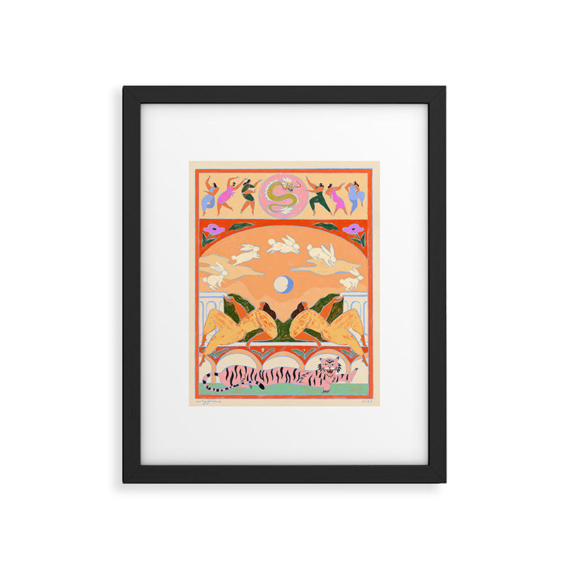 Rabbit Jumps Over The Moon Framed Art Print Gallery Image 5