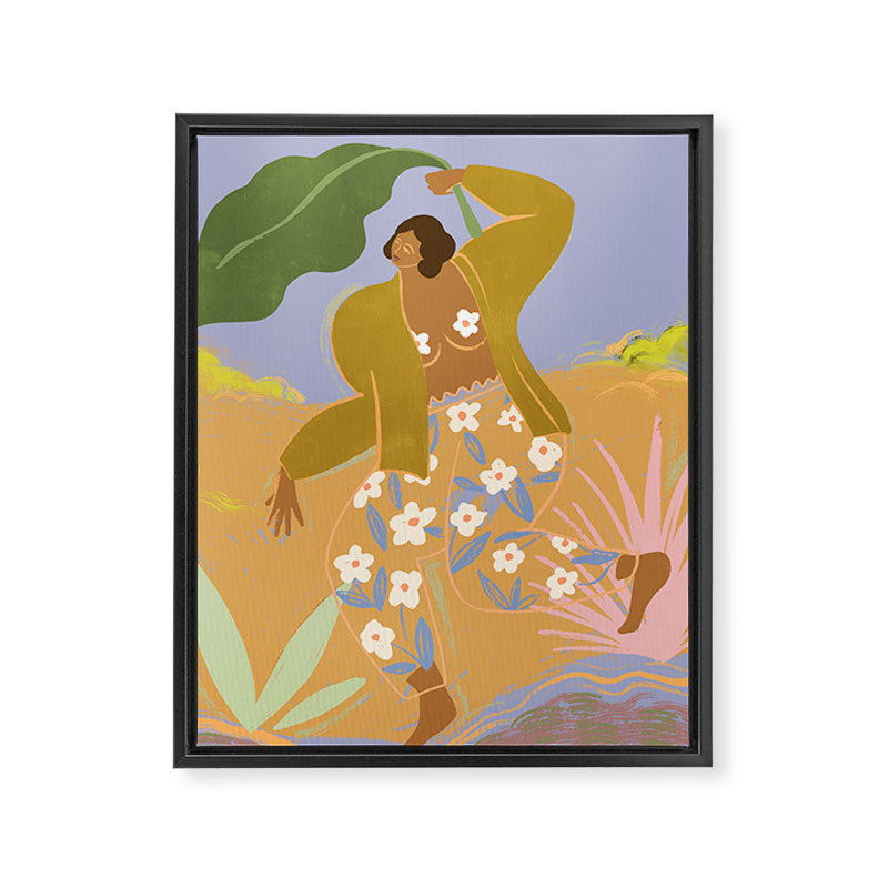 Rainy Frolic  Framed Canvas Print Gallery Image 6