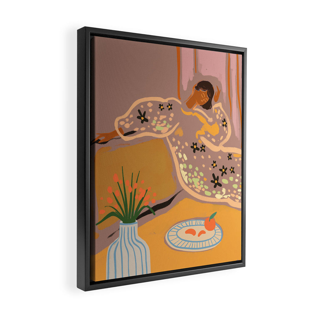 Slow Down Sunday Framed Canvas Print Gallery Image 2
