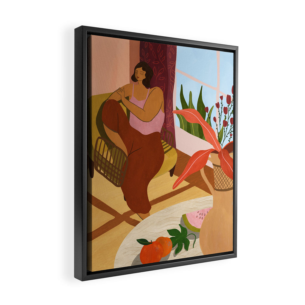 Stay At Home Framed Canvas Print Gallery Image 2