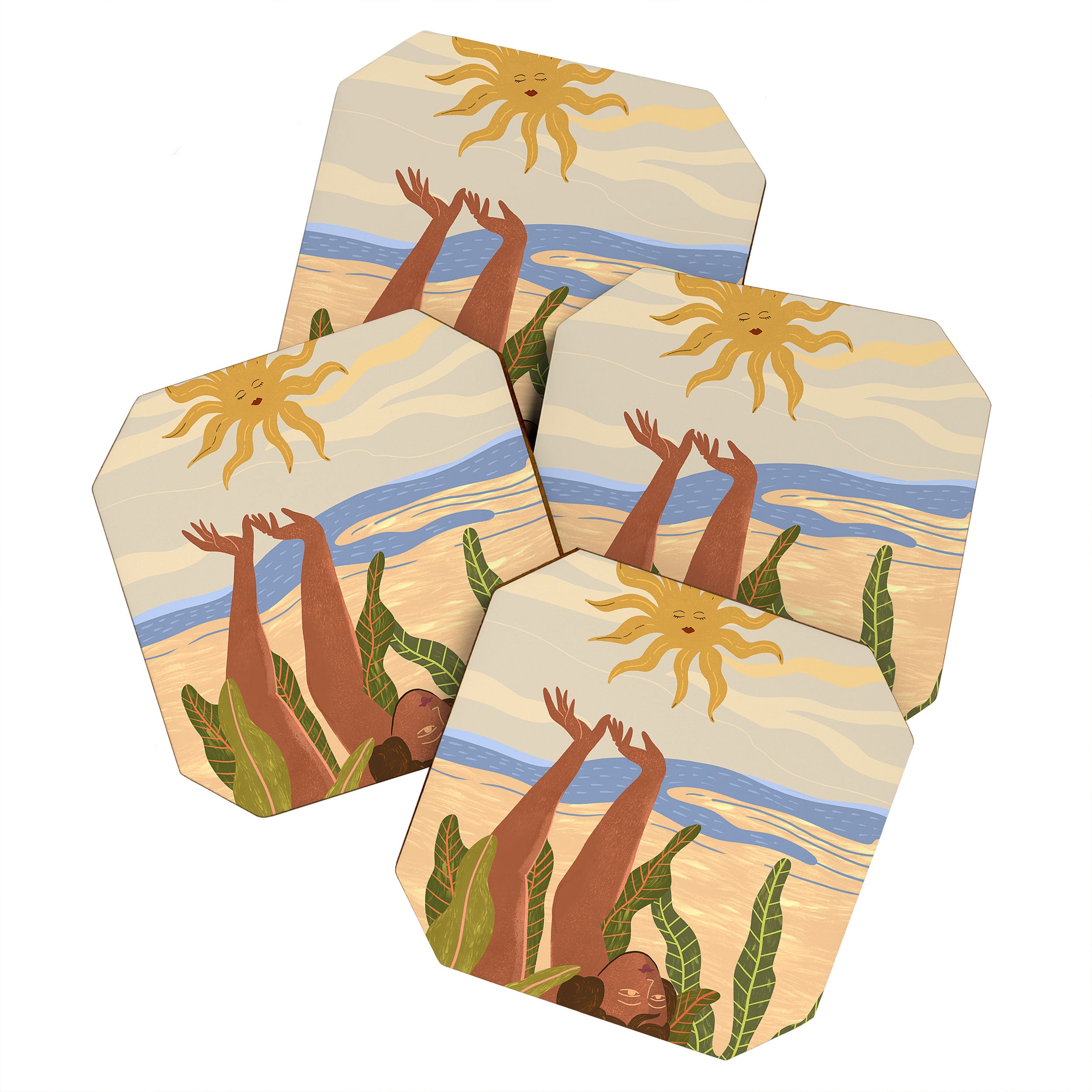 Sun Salutation Coaster Gallery Image 1