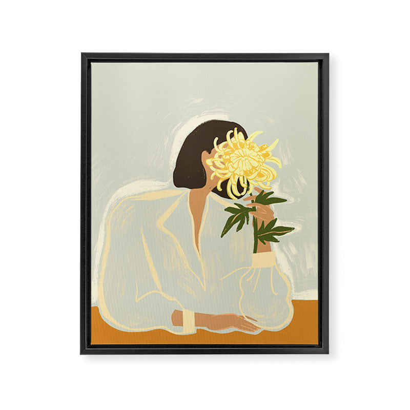 The Chrysanthemum Framed Canvas Print Gallery Image 6