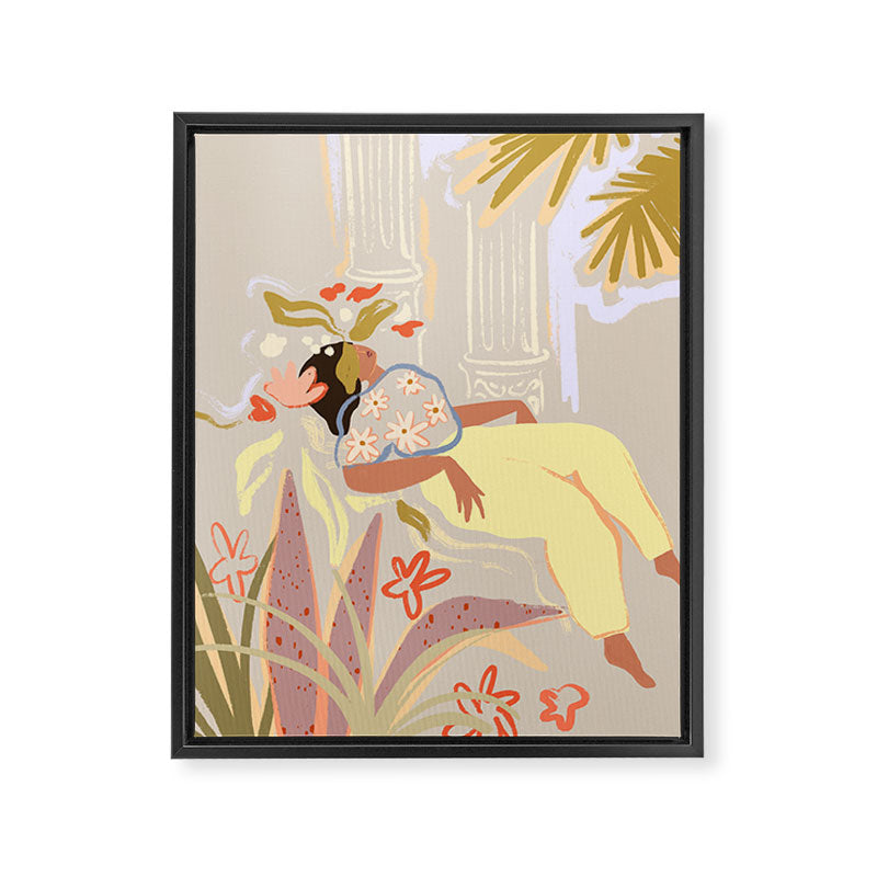 The Garden Framed Canvas Print Gallery Image 6