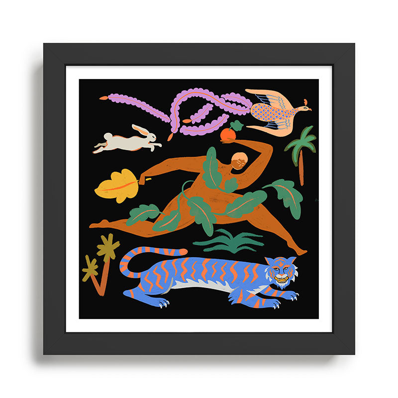 The Tiger, The Phoenix and The Hare Framed Art Print Gallery Image 1