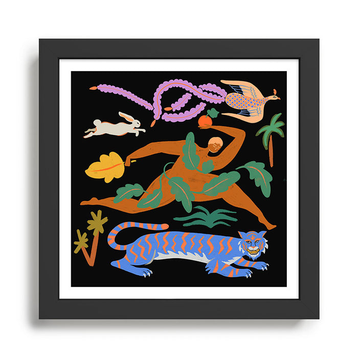 The Tiger, The Phoenix and The Hare Framed Art Print Gallery Image 1