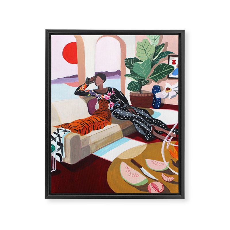 Tiger Queen Framed Canvas Print Gallery Image 8