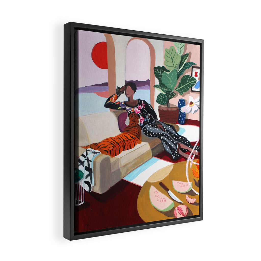 Tiger Queen Framed Canvas Print Gallery Image 2