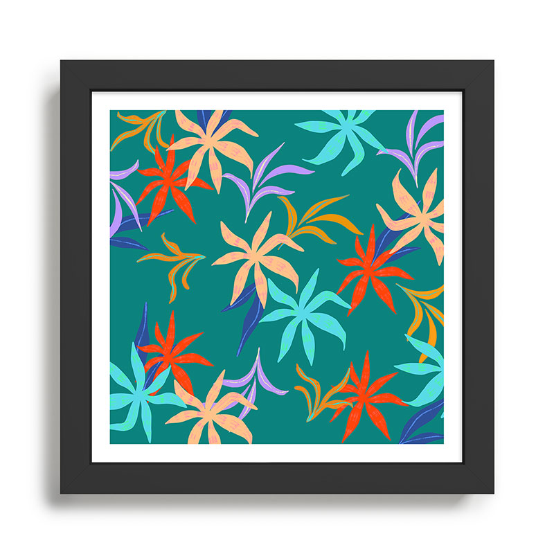Tropicana Green Framed Art Print Gallery Image 1