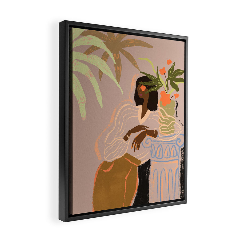 Waiting Framed Canvas Print Gallery Image 2