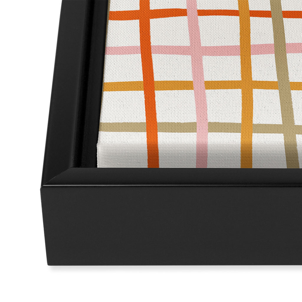 Weave Pattern Framed Canvas Print Gallery Image 3