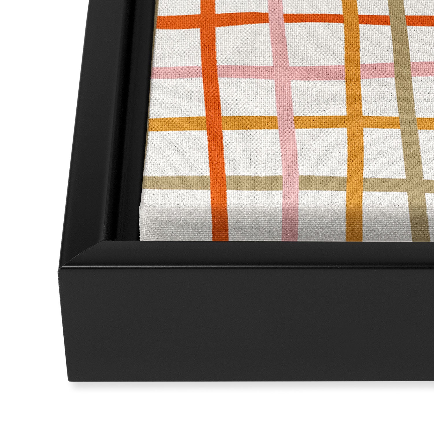 Weave Pattern Framed Canvas Print Gallery Image 3