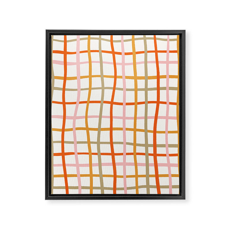 Weave Pattern Framed Canvas Print Gallery Image 6