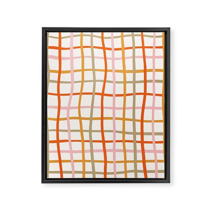 Weave Pattern Framed Canvas Print Gallery Image 1