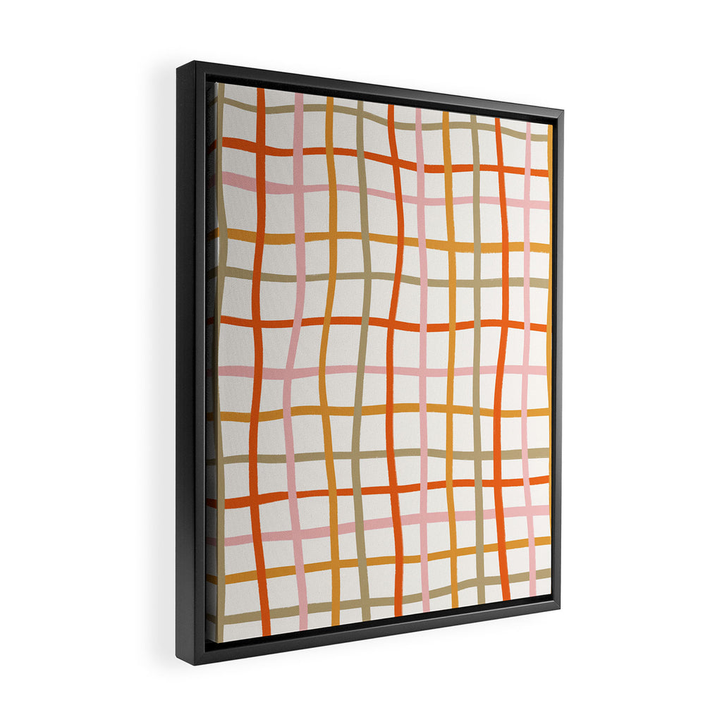 Weave Pattern Framed Canvas Print Gallery Image 2