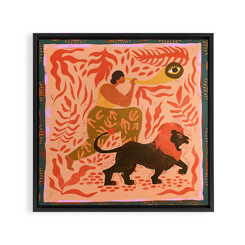 Woman with Vision Framed Canvas Print Gallery Image 3