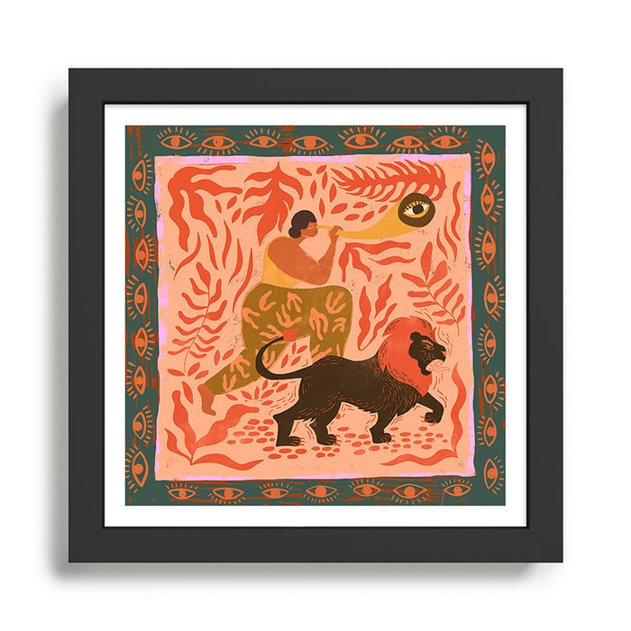 Woman with Vision Framed Art Print Gallery Image 1