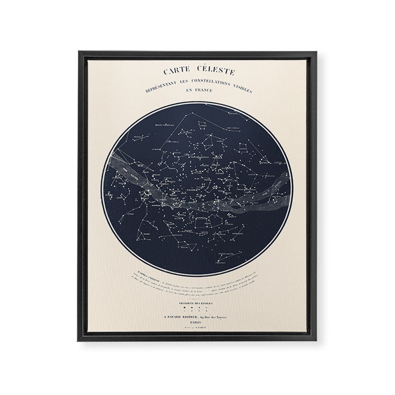 Carte Celeste Framed Canvas Print Gallery Image 6