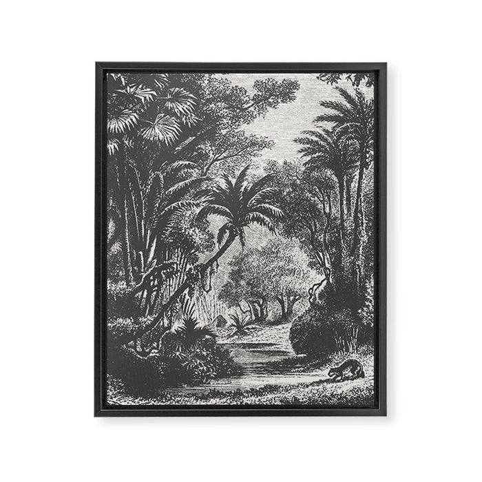 Indian Jungle Framed Canvas Print Gallery Image 1