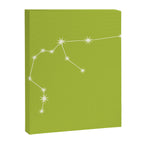 Aquarius Zodiac Star Constellation Line Art Chartreuse Green Canvas Print Gallery Image 8
