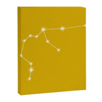 Aquarius Zodiac Star Constellation Line Art Golden Yellow Canvas Print Gallery Image 8