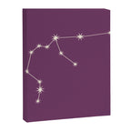 Aquarius Zodiac Star Constellation Line Art Mauve Purple Canvas Print Gallery Image 8