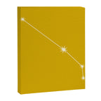 Aries Zodiac Star Constellation Line Art Golden Yellow Canvas Print Gallery Image 8