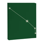 Aries Zodiac Star Constellation Line Art Green Canvas Print Gallery Image 8
