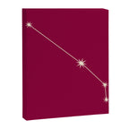 Aries Zodiac Star Constellation Line Art Magenta Pink Canvas Print Gallery Image 8