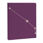 Aries Zodiac Star Constellation Line Art Mauve Purple Canvas Print Gallery Image 8
