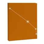 Aries Zodiac Star Constellation Line Art Orange Canvas Print Gallery Image 8