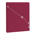 Aries Zodiac Star Constellation Line Art Pink Canvas Print Gallery Image 8