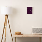 Aries Zodiac Star Constellation Line Art Plum Purple Canvas Print Gallery Image 2