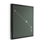 Aries Zodiac Star Constellation Line Art Sage Framed Canvas Print Gallery Image 2