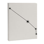 Aries Zodiac Star Constellation Line Art White Canvas Print Gallery Image 8
