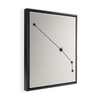 Aries Zodiac Star Constellation Line Art White Framed Canvas Print Gallery Image 2