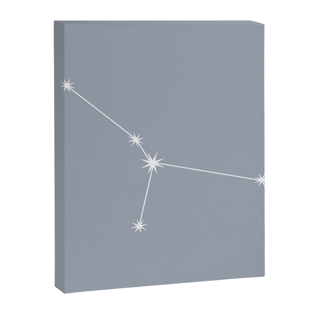 Cancer Zodiac Star Constellation Line Art Blue Grey Canvas Print Gallery Image 8
