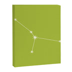 Cancer Zodiac Star Constellation Line Art Chartreuse Green Canvas Print Gallery Image 8