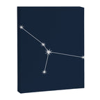 Cancer Zodiac Star Constellation Line Art Dark Blue Canvas Print Gallery Image 8