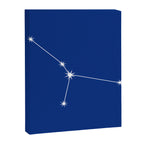 Cancer Zodiac Star Constellation Line Art Dark Blue Canvas Print Gallery Image 8