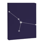 Cancer Zodiac Star Constellation Line Art Dark Purple Canvas Print Gallery Image 8