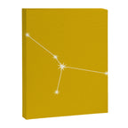 Cancer Zodiac Star Constellation Line Art Golden Yellow Canvas Print Gallery Image 8