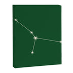 Cancer Zodiac Star Constellation Line Art Green Canvas Print Gallery Image 8