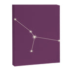Cancer Zodiac Star Constellation Line Art Mauve Purple Canvas Print Gallery Image 8