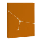 Cancer Zodiac Star Constellation Line Art Orange Canvas Print Gallery Image 8