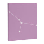 Cancer Zodiac Star Constellation Line Art Pastel Lilac Canvas Print Gallery Image 8