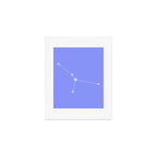 Cancer Zodiac Star Constellation Line Art Pastel Purple Art Print Gallery Image 1