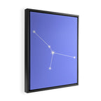 Cancer Zodiac Star Constellation Line Art Pastel Purple Framed Canvas Print Gallery Image 2