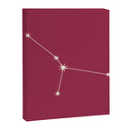 Cancer Zodiac Star Constellation Line Art Pink Canvas Print Gallery Image 8