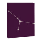 Cancer Zodiac Star Constellation Line Art Plum Purple Canvas Print Gallery Image 8
